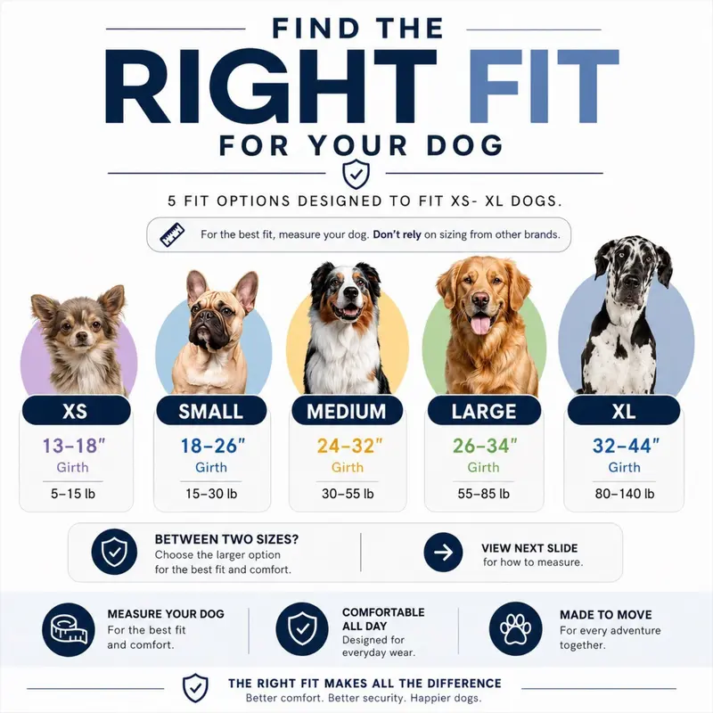 ShawnCo | Essential Dog Harness with 3 Leash Clips – Reflective, Adjustable & Padded Vest for Easy Walks and Training (Small to Large Dogs)