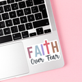 Faith Over Fear Christian Vinyl Sticker by The Saltwater Press