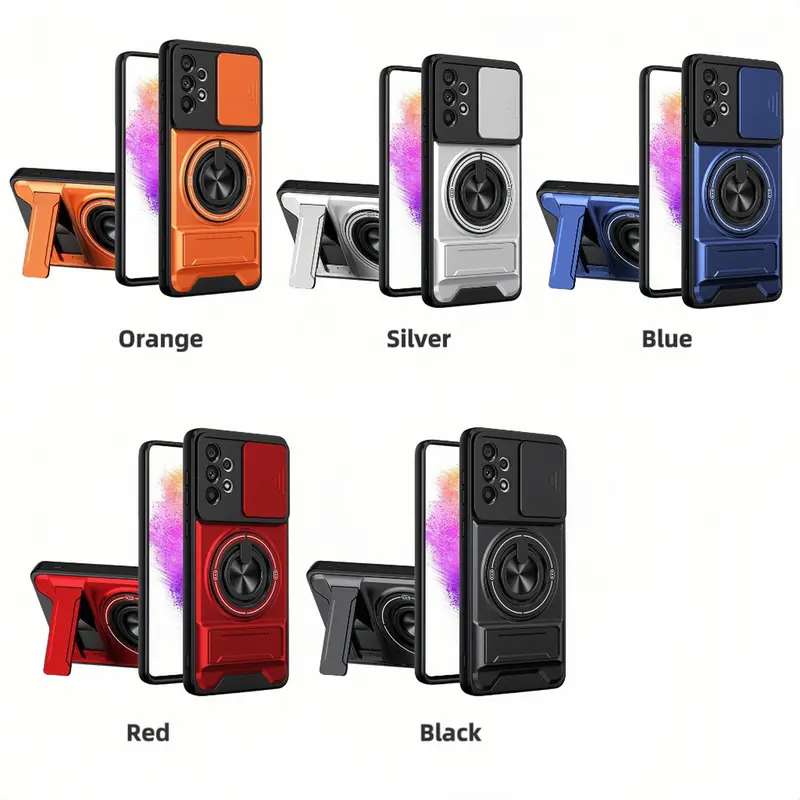 360° Rotating Ring Holder | Compatible with Samsung S25 Ultra/24/23/22/21 Series | Military-Grade Shockproof Armor Case | Full Lens Protection | Hardcore Anti-Yellowing TPU+PC Material
