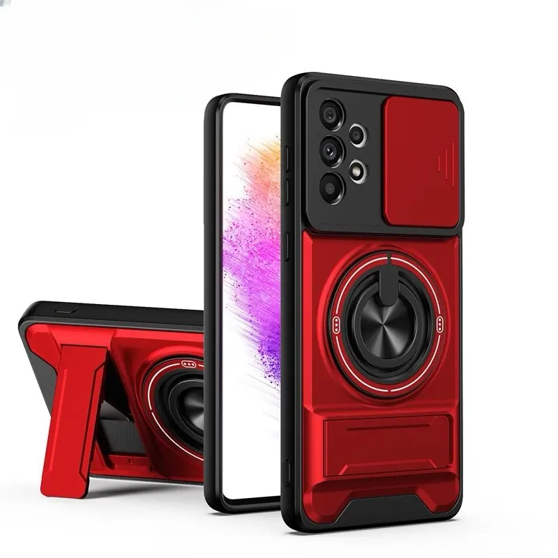 360° Rotating Ring Holder | Compatible with Samsung S25 Ultra/24/23/22/21 Series | Military-Grade Shockproof Armor Case | Full Lens Protection | Hardcore Anti-Yellowing TPU+PC Material