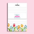 Easter Egg and Tulips Notepad by The Saltwater Press