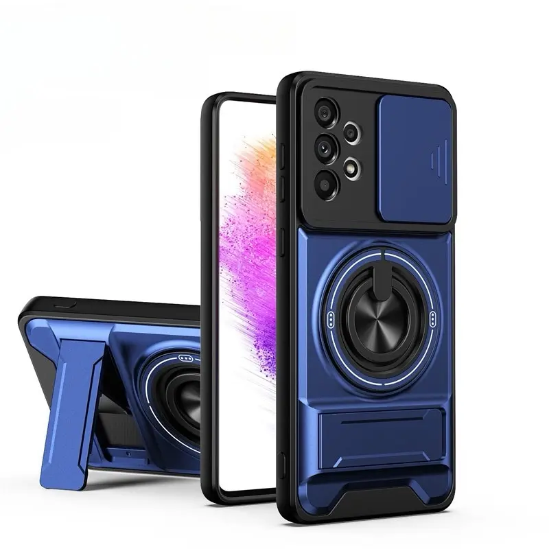 360° Rotating Ring Holder | Compatible with Samsung S25 Ultra/24/23/22/21 Series | Military-Grade Shockproof Armor Case | Full Lens Protection | Hardcore Anti-Yellowing TPU+PC Material