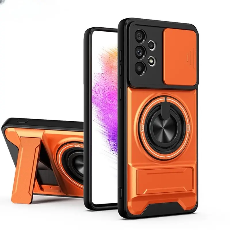 360° Rotating Ring Holder | Compatible with Samsung S25 Ultra/24/23/22/21 Series | Military-Grade Shockproof Armor Case | Full Lens Protection | Hardcore Anti-Yellowing TPU+PC Material