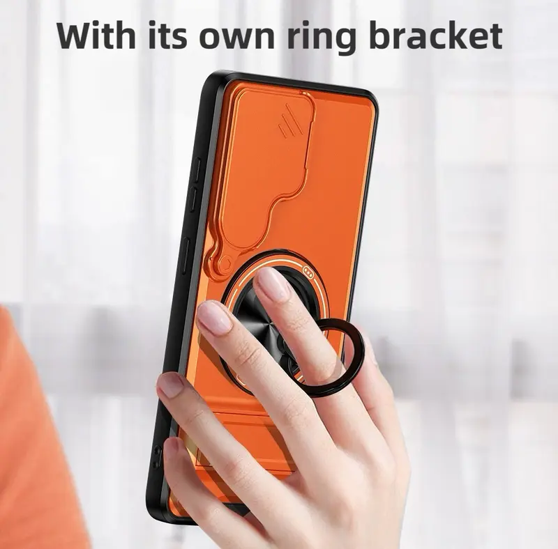 360° Rotating Ring Holder | Compatible with Samsung S25 Ultra/24/23/22/21 Series | Military-Grade Shockproof Armor Case | Full Lens Protection | Hardcore Anti-Yellowing TPU+PC Material