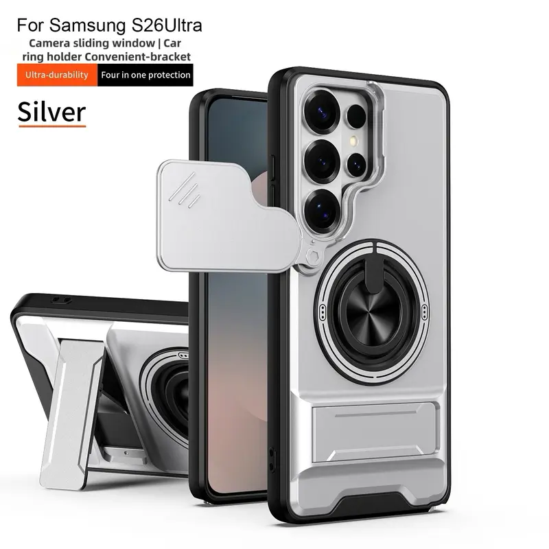 360° Rotating Ring Holder | Compatible with Samsung S25 Ultra/24/23/22/21 Series | Military-Grade Shockproof Armor Case | Full Lens Protection | Hardcore Anti-Yellowing TPU+PC Material