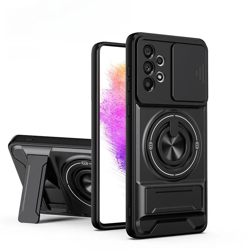 360° Rotating Ring Holder | Compatible with Samsung S25 Ultra/24/23/22/21 Series | Military-Grade Shockproof Armor Case | Full Lens Protection | Hardcore Anti-Yellowing TPU+PC Material