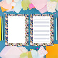 Fall Notepad – Pumpkin Floral Design with 50 Lined Pages for Teachers by The Saltwater Press